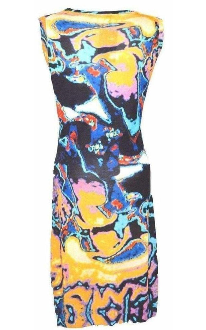 Christopher Kane All Over Brain Sleeveless Silk Knit Dress - Runway Catalog