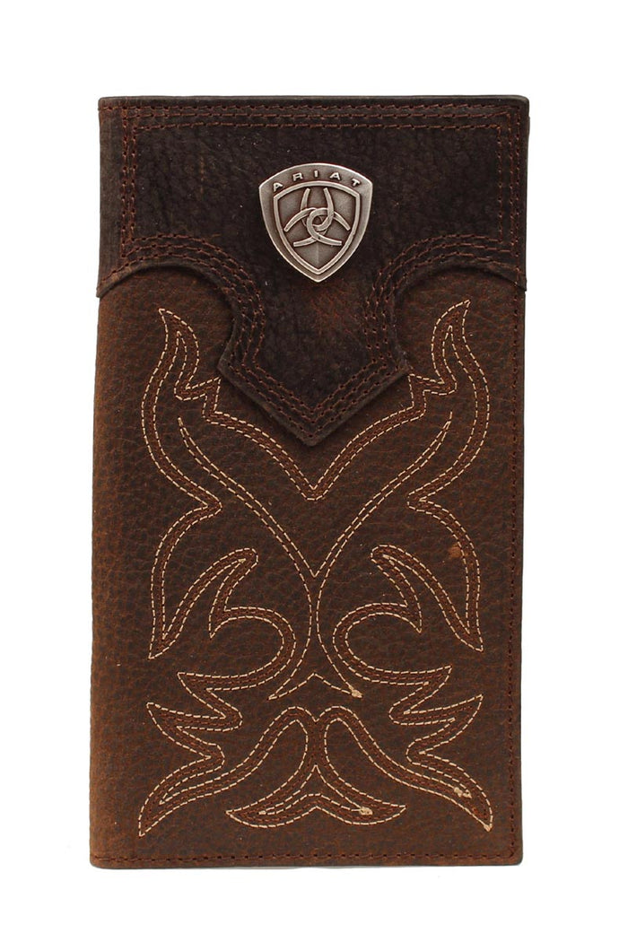 Ariat Logo Brown Rodeo Wallet