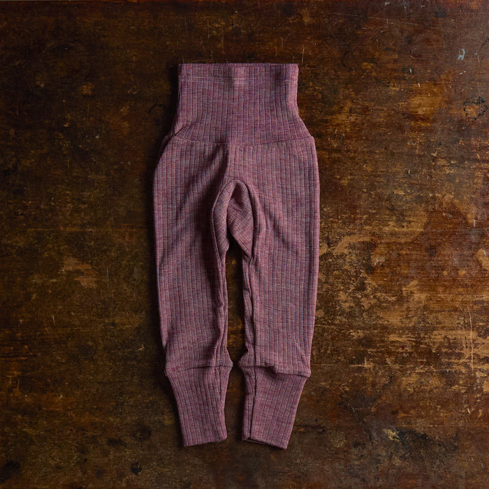 Baby Merino Wool/Cotton/Silk Pants - Plum