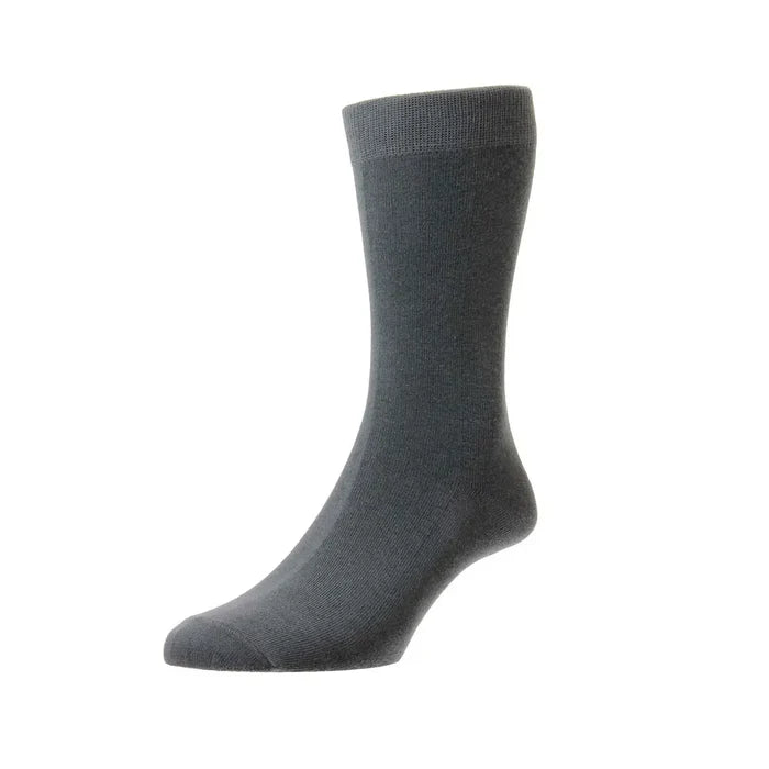 Sub Zero bamboo liner sock in grey photographed on a white background