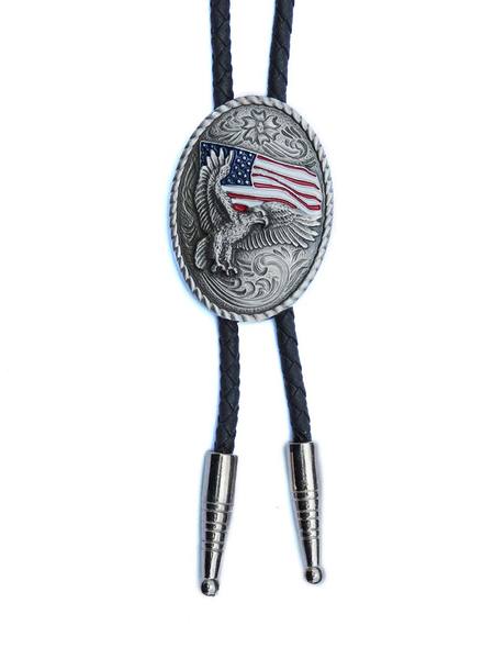 EAGLE AND USA FLAG BOLO