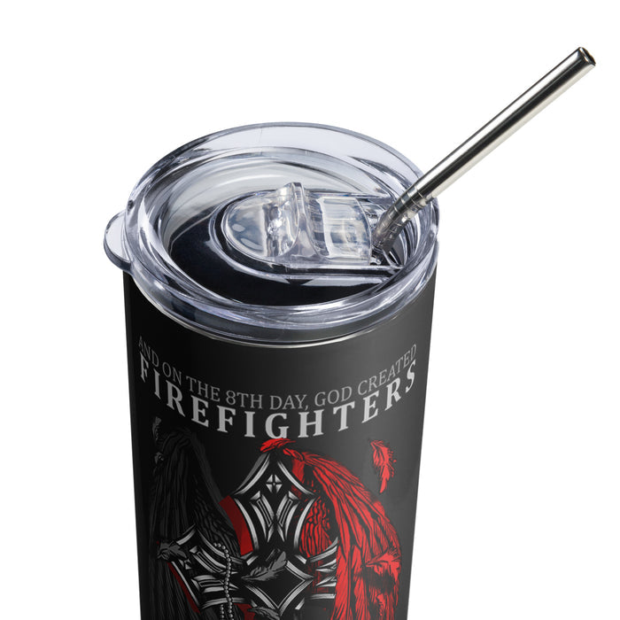 God Created Firefighters Tumbler