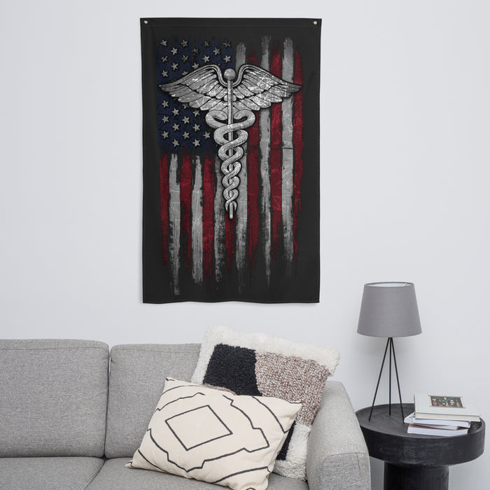 Nurse American Flag Wall Flag