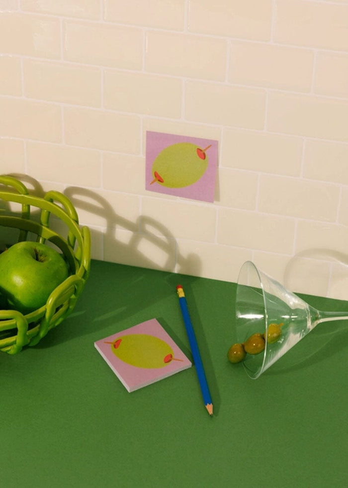 Olive Sticky Notes - Mauve