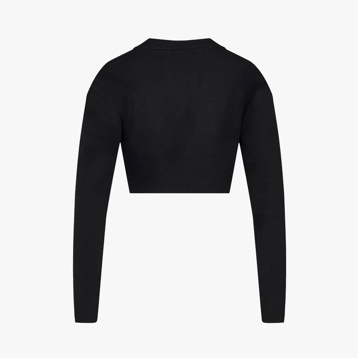 Pearl Logo Bolero Cardigan (Black)