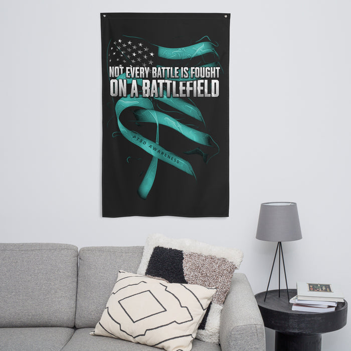 PTSD Battle Wall Flag
