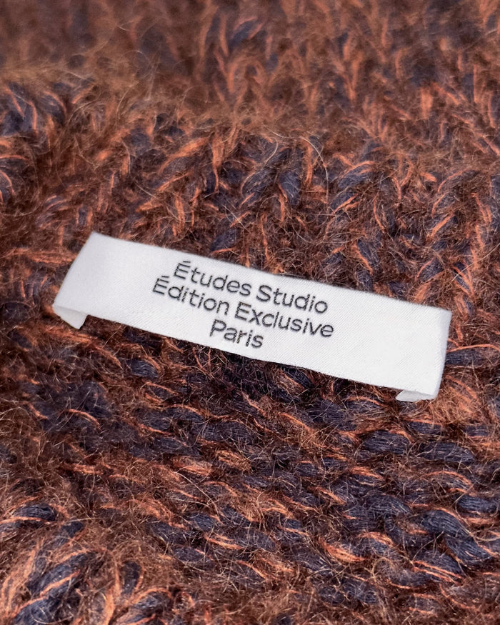 ETUDES STUDIO ROUND NECK MARLED RUST 6