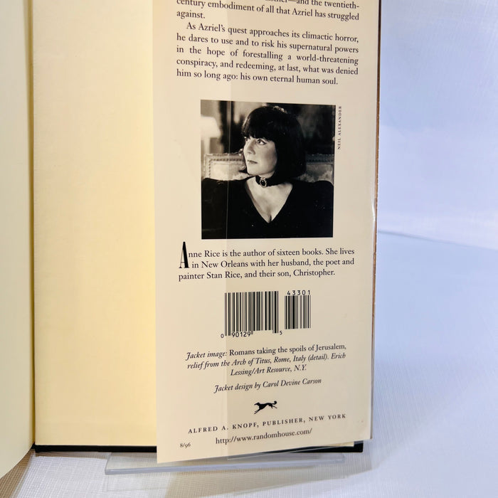 Servant of the Bones by Anne Rice 1996 First Edition Alfred A. Knopf
