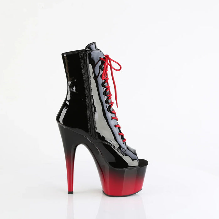 Tacones Pleaser ADORE-1021BR-H Negro Charol Rojo