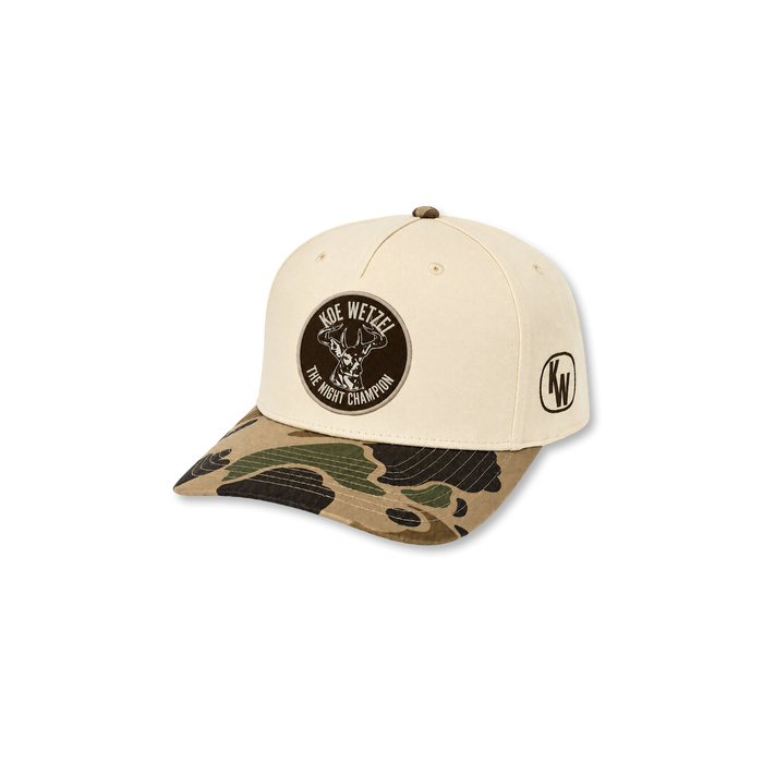 "The Night Champion" Camo Cream Hat