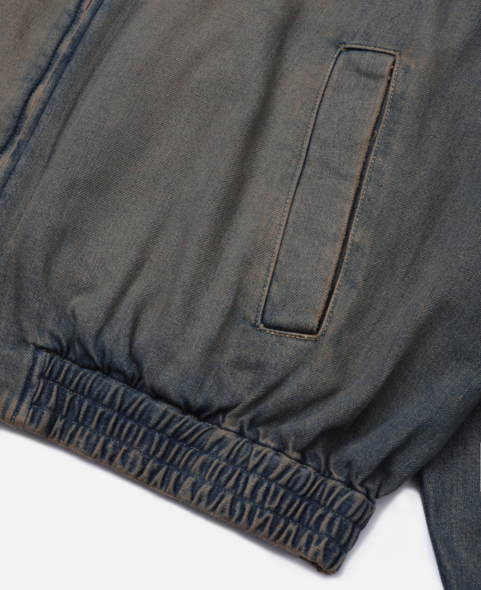 Vintage Dyed Selvedge Denim City Utility Jacket (Beige)