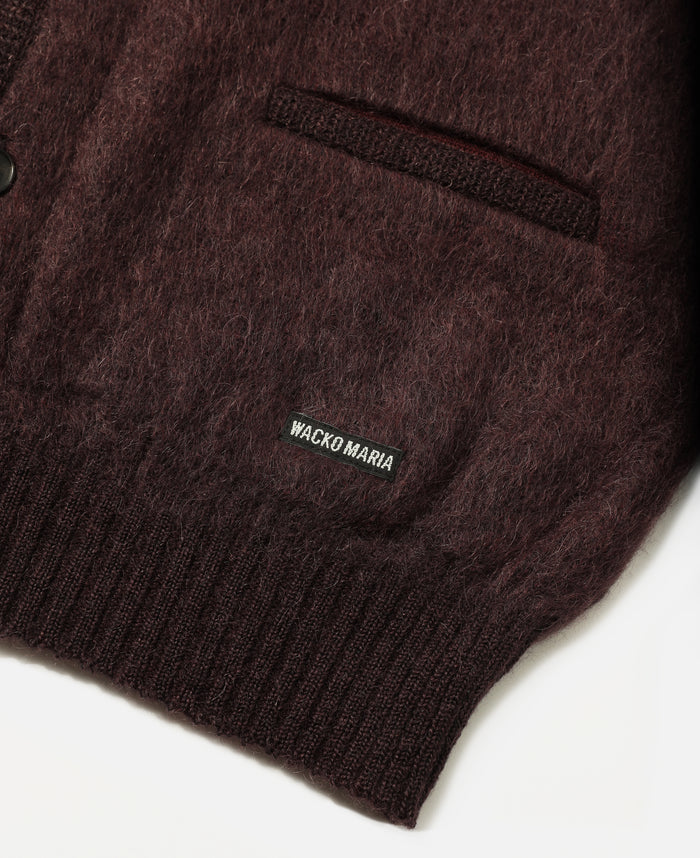 Wacko Maria X Tim Lehi Mohair Cardigan (Purple)
