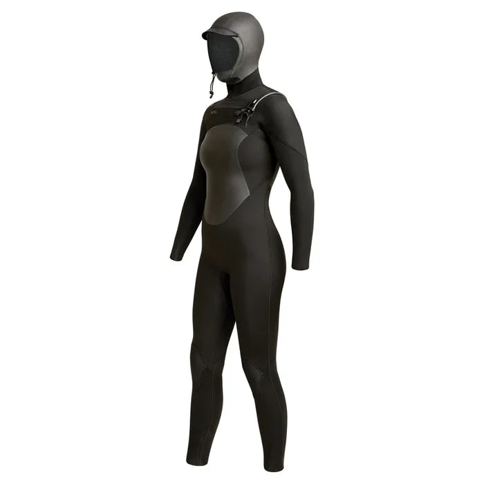 Women's Axis Front Zip Hooded Full Wetsuit 5/4mm
