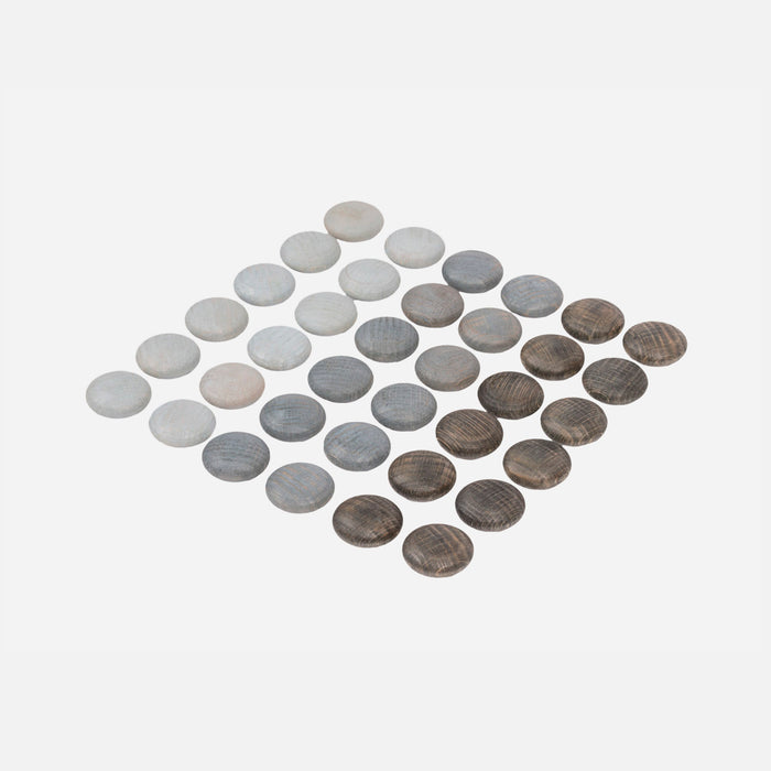 Wooden Stones Mandala - 36 Pieces