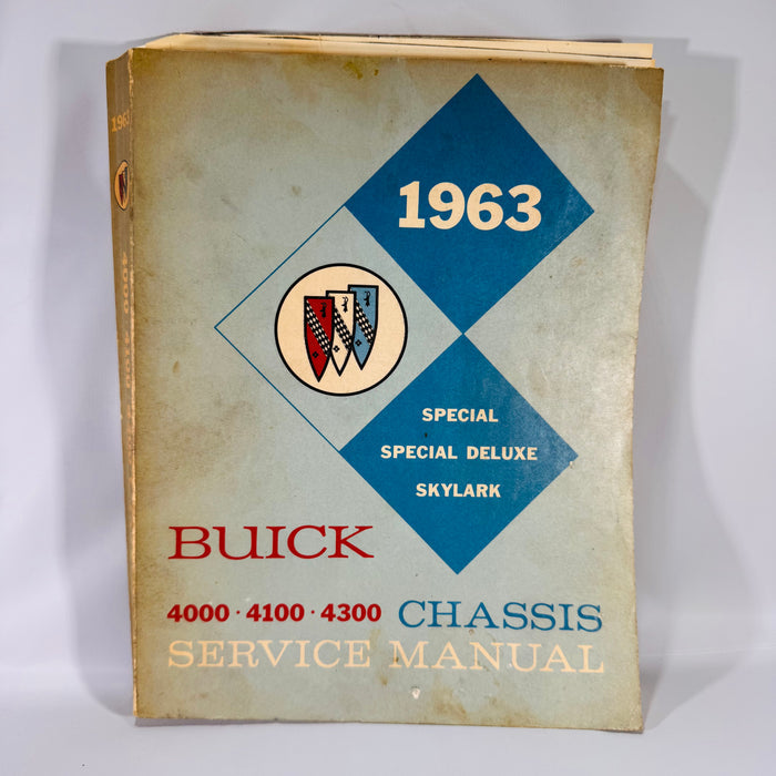 1963 Buick Chassis Service Manual | Special, Special Deluxe, Skylark (Series 4000, 4100, 4300) | Packed with Original Owner Notes & Schematics | Vintage Auto Repair Book