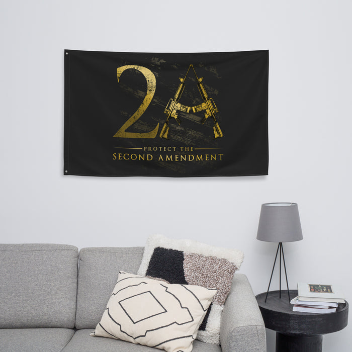 2A: Protect the Second Amendment Wall Flag