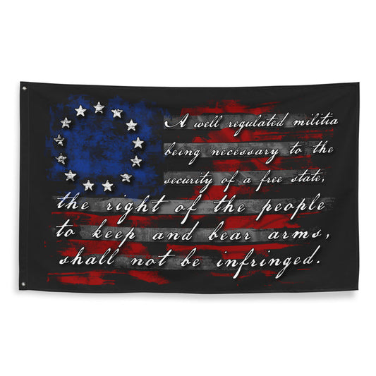 2nd Amendment American Flag Wall Flag