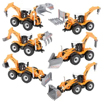 7" Diecast Pull Back Farm Tractor Assortment – alternate view 3