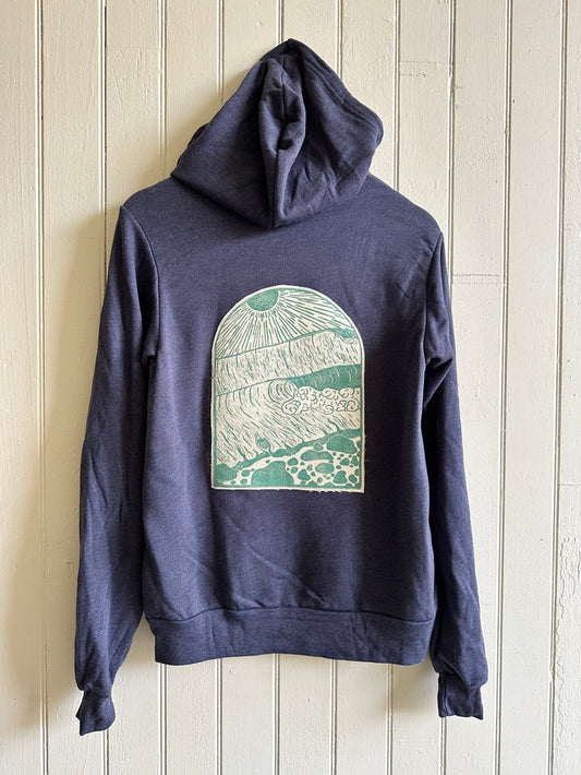 Visions of Light in Aqua Custom Hoodie