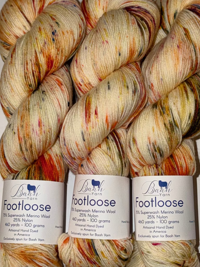Baah Yarns Footloose Sock Yarn