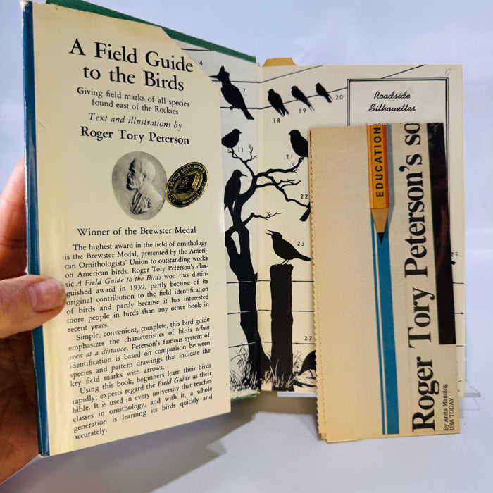 A Field Guide to the Birds Eastern Land and Water Birds by Roger Peterson 1947 Part of the Peterson Guide Series Houghton Miffin Company