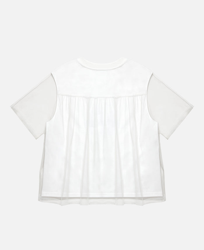 Abstract Flower Power Painting T-Shirt (White)