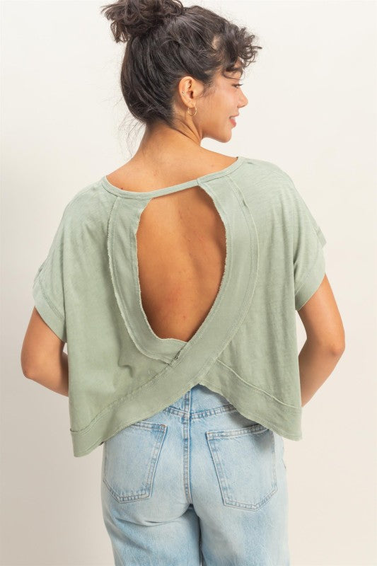 Active For The Summer Open Back Top-Sage-SMALL-Cute-Trendy-Shop-Womens-Boutique-Clothing-Store