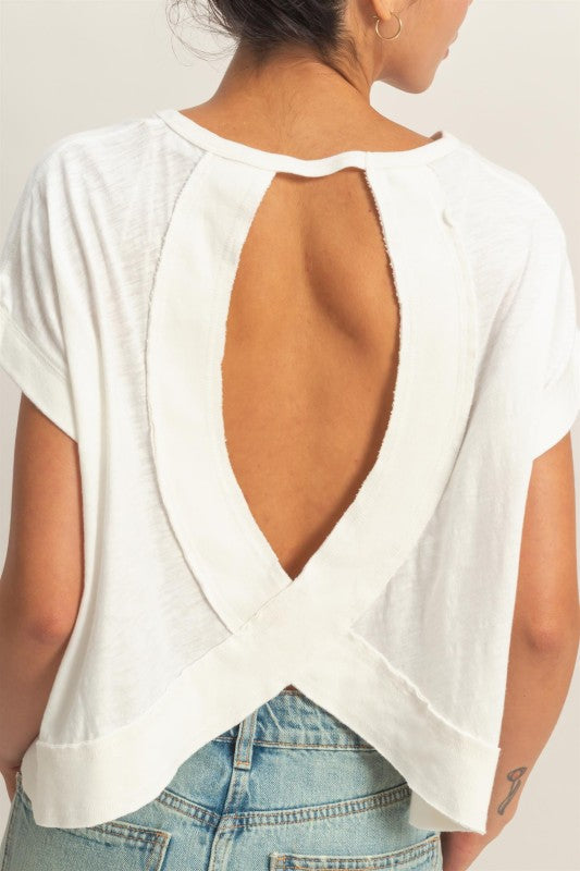 Active For The Summer Open Back Top-White-SMALL-Cute-Trendy-Shop-Womens-Boutique-Clothing-Store