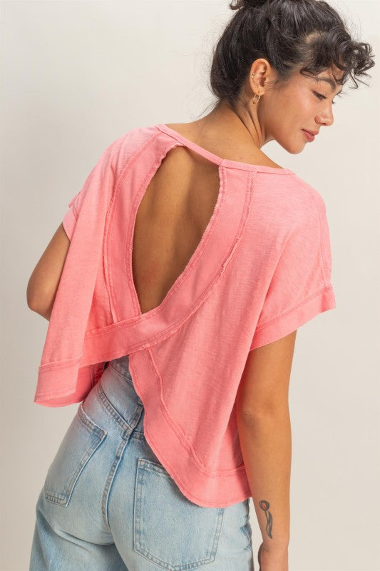 Active For The Summer Open Back Top-Pink-SMALL-Cute-Trendy-Shop-Womens-Boutique-Clothing-Store