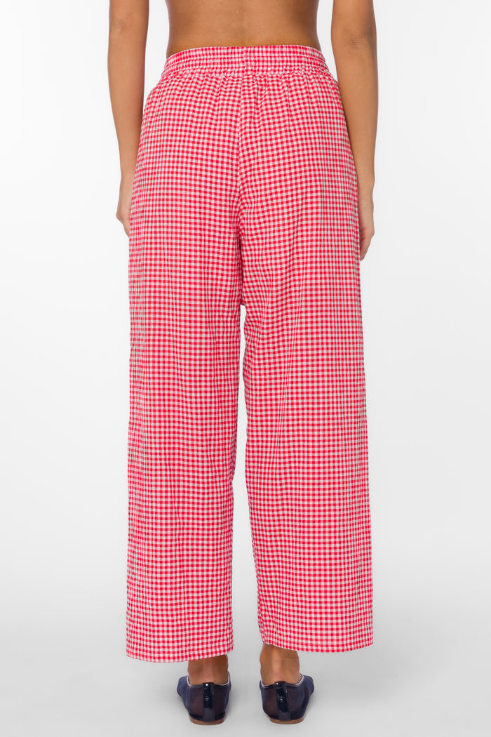 Allie Cherry Gingham Pants - Bottoms - Velvet Heart Clothing