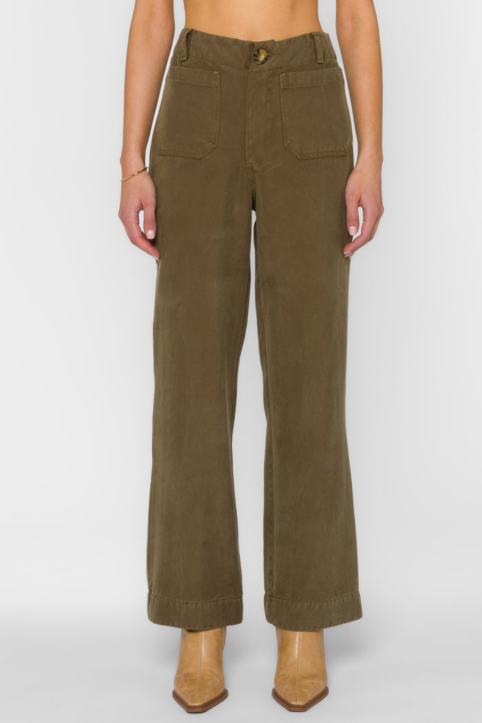 Alyx Olive Pants - Bottoms - Velvet Heart Clothing