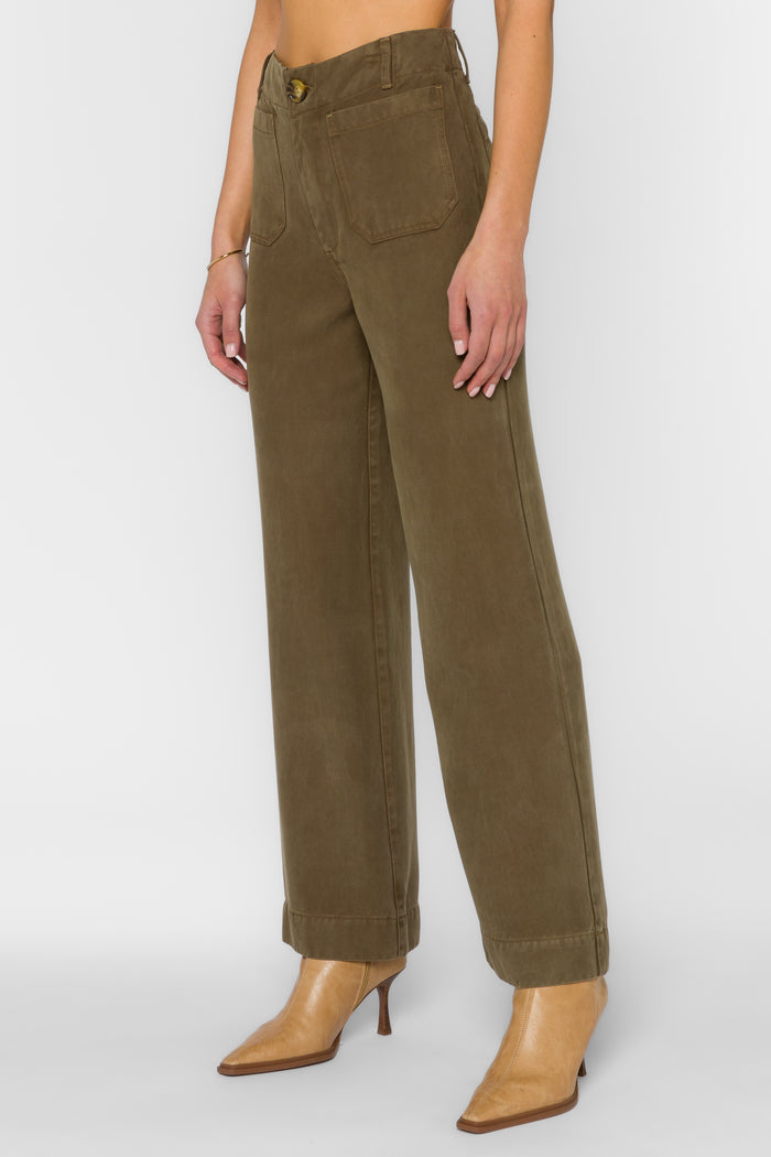Alyx Olive Pants - Bottoms - Velvet Heart Clothing