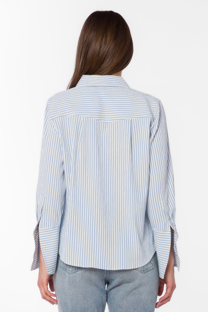 Amaya Peri Stripe Shirt - Tops - Velvet Heart Clothing