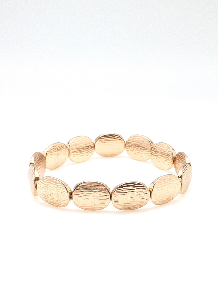 Amber gold coin bracelet