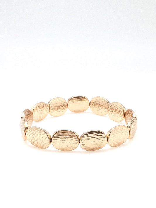 Amber gold coin bracelet