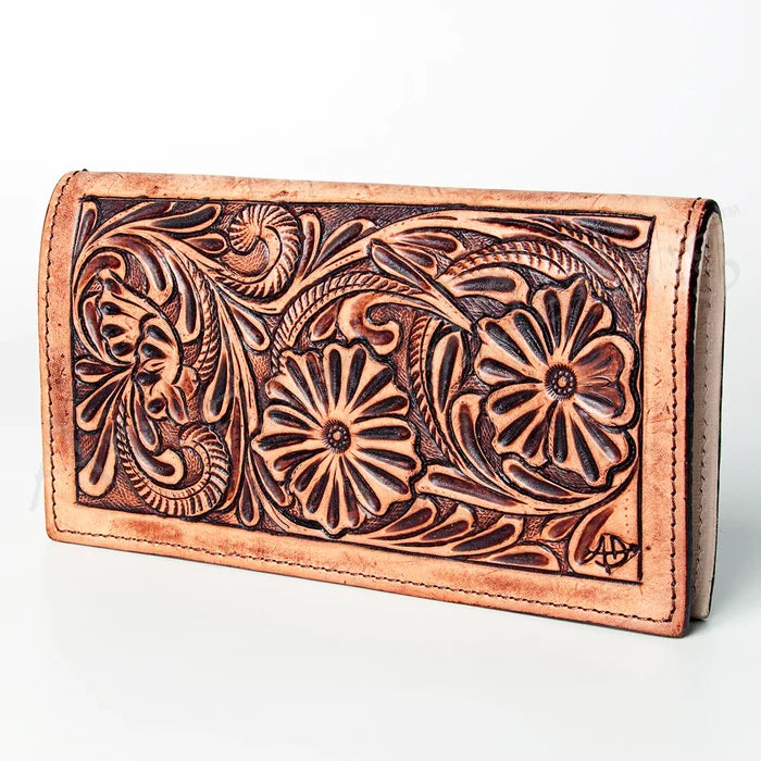 American Darling Tooled Leather Wallet