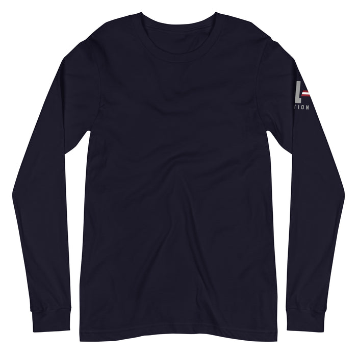 American Flag -Skull Long Sleeve