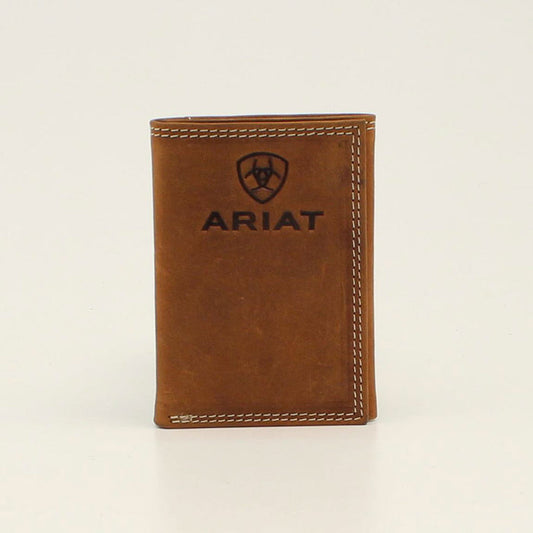 Ariat Embossed Logo Trifold Wallet