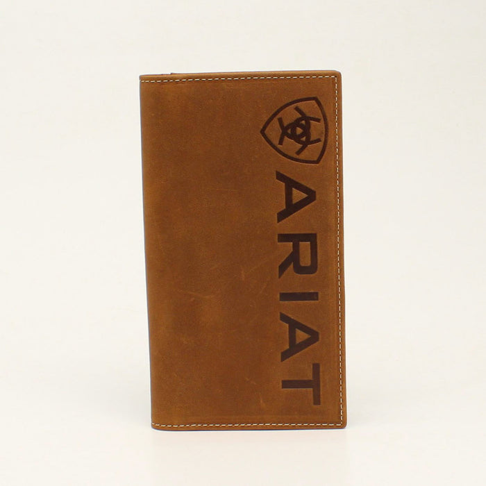 Ariat Vertical Logo Brown Rodeo Wallet