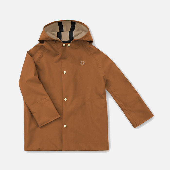 Baby & Kids Waterproof Midi Raincoat - Rust