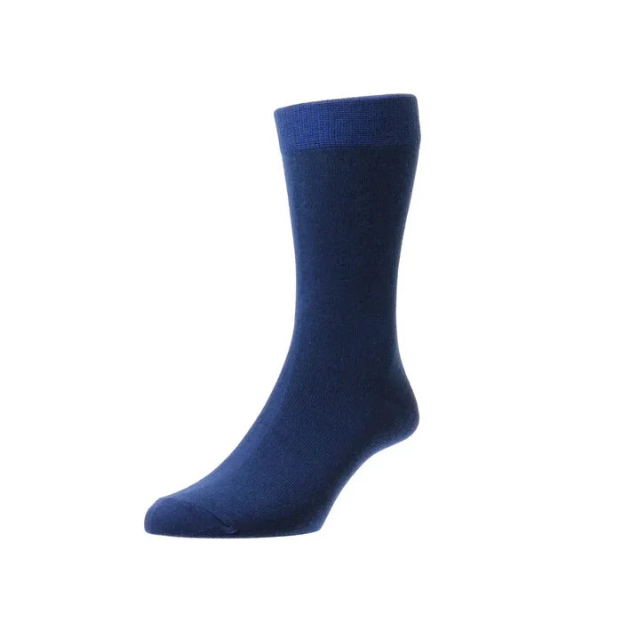 Sub Zero  bamboo liner sock in navy blue photographed on a white background
