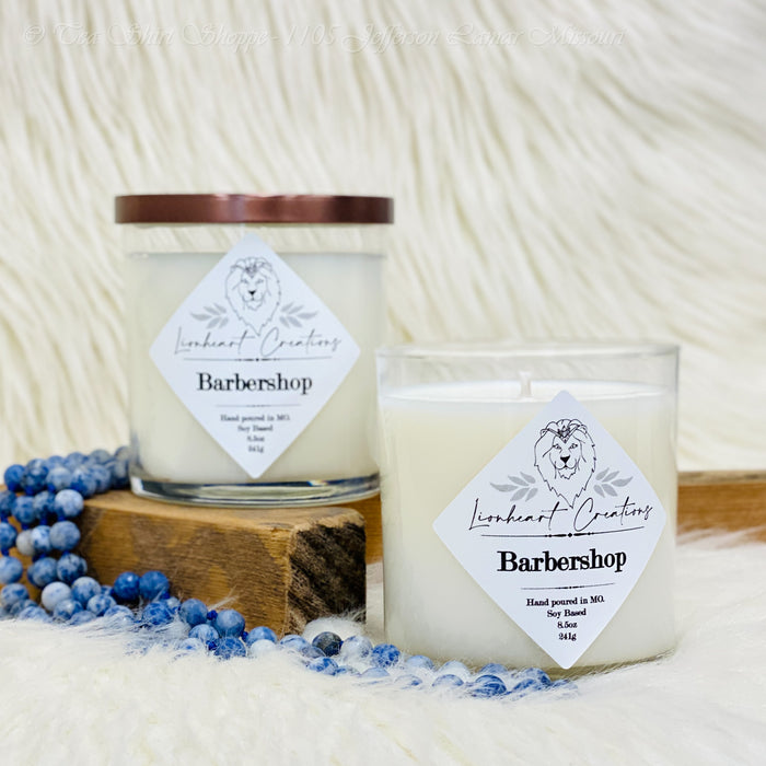 Barbershop Soy Based Candle Candles Lionheart Creations