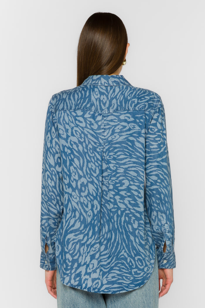 Bennett Blue Skin Shirt - Tops - Velvet Heart Clothing