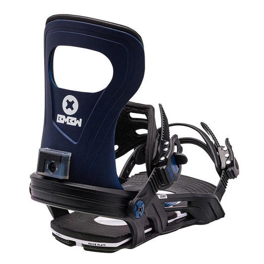 Bent Metal Joint Bindings - Black/Blue