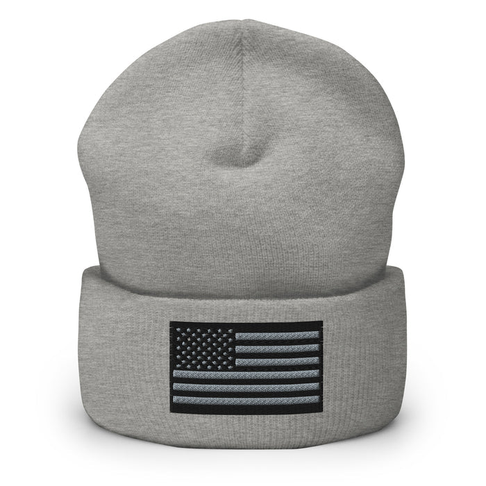 Black American Flag Beanie