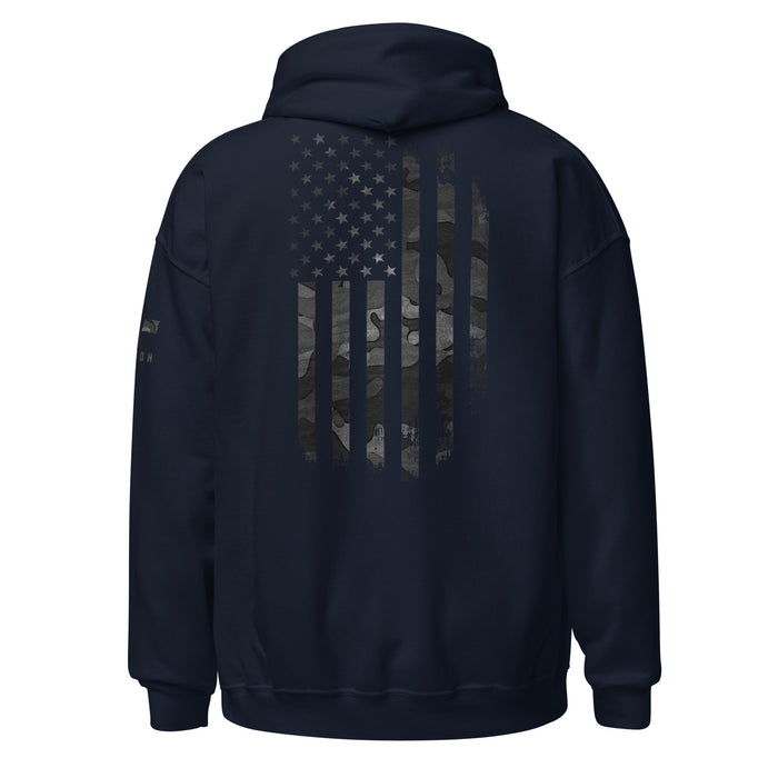 Black Camo American Flag Hoodie