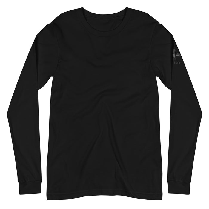 Black Camo American Flag Long Sleeve