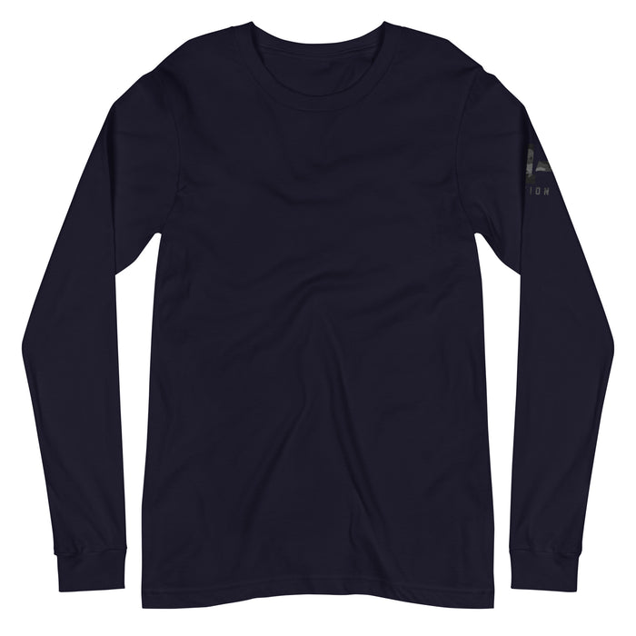 Black Camo American Flag Long Sleeve