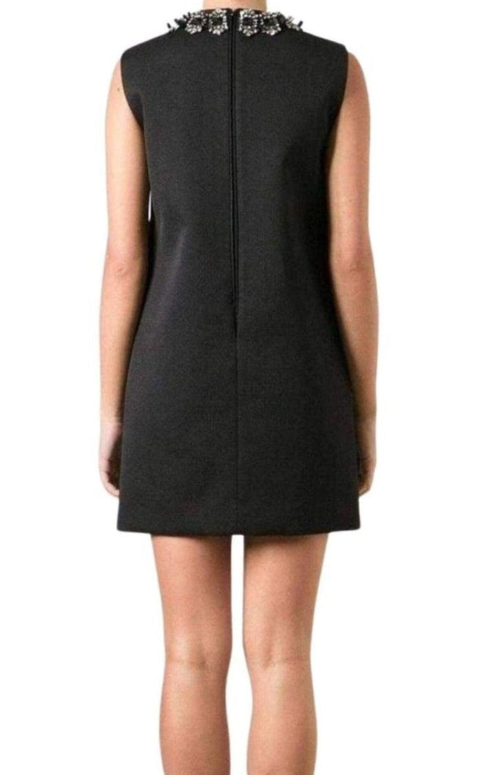 Dsquared2 Black Jewel Embellished Mini Dress - Runway Catalog