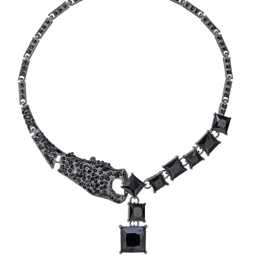 Black Panther Statement Necklace - Born To Glam